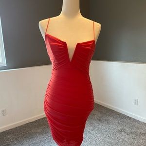 Rouged pink hoco dress